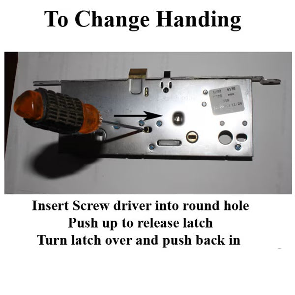 Peachtree Active Concealed Multi-Point Lock Rod with 70/92 Radius Faceplate-Countryside Locks