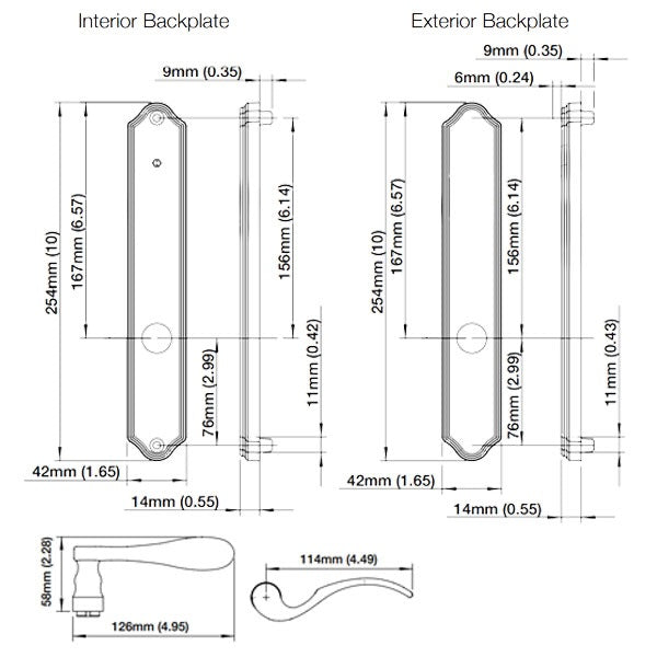 Hoppe HLS7 Handleset, Munchen, M112P/2172N, Dummy With Fixed Handles, Satin Nickel-Countryside Locks