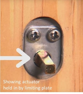 Hinged Patio Door Lock Limiting Plate-Countryside Locks