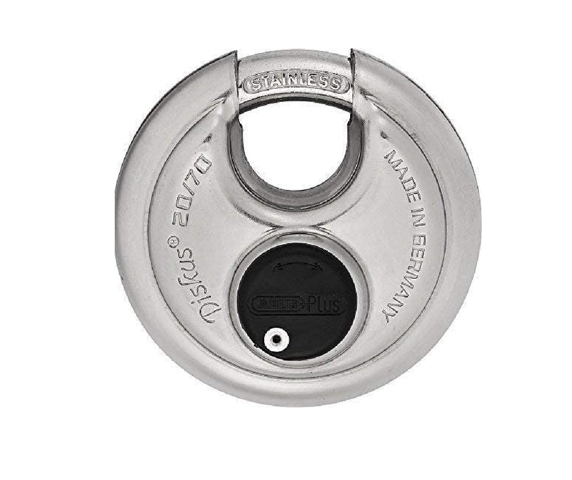 ABUS 20/70 Diskus Stainless Steel Padlock Keyed Different-Countryside Locks