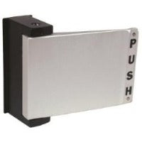 Door Deadlatch Paddle, Push to Left, 1-3/4" Thickness Door, Extruded Aluminum, Clear Anodized, For 4300/4500/4900 Series Deadlatch-Countryside Locks