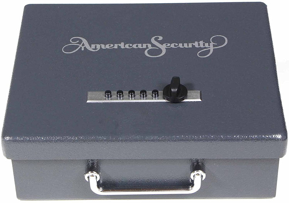 Handgun Safe, Portable, 12.5" Width x 4.25" Depth x 10.25" Height, 10 Gauge Solid Steel, Granite Textured-Countryside Locks