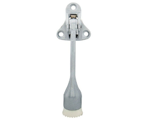 4" Kickdown Door Stop in Aluminum Finish 3 Holes-Countryside Locks