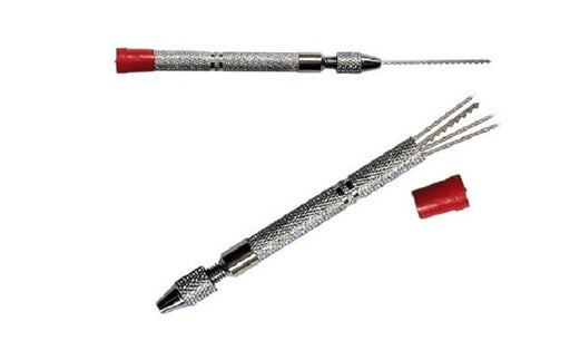 Lock Extractor Set, Interchangeable, Stainless Steel Component, Includes (1) Saw Blade, (3) Spiral Blade-Countryside Locks