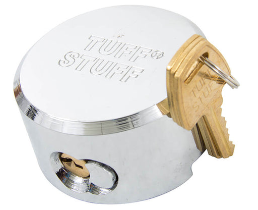 Tuff Stuff Hidden Shackle KA Reinforced Hockey Puck Padlock-Countryside Locks