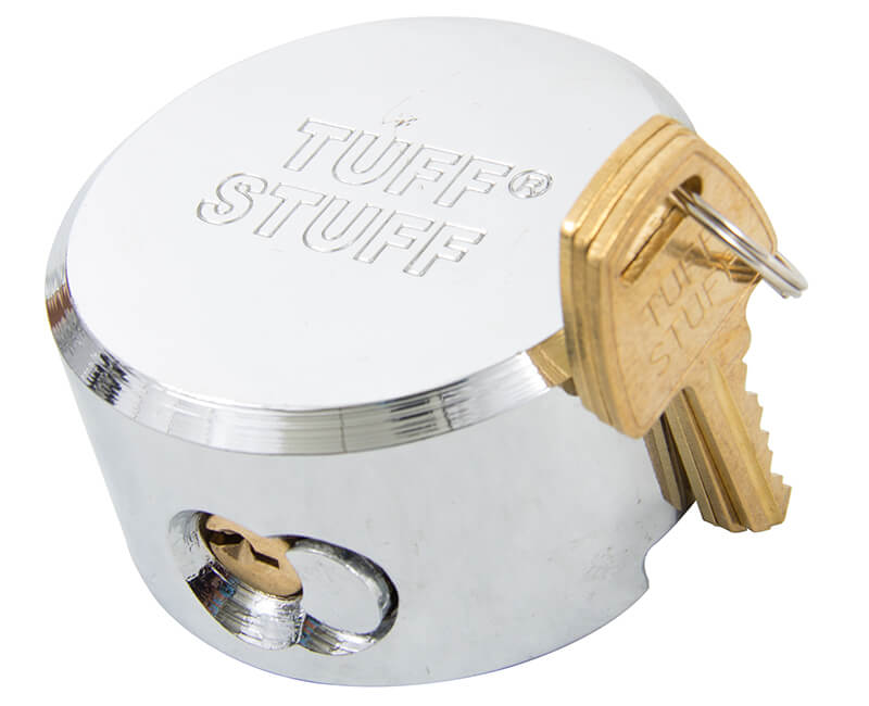 Tuff Stuff Hidden Shackle KA Reinforced Hockey Puck Padlock-Countryside Locks