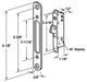 Replacement Sliding Glass / Patio Door Mortise Lock and Keeper Kit-Countryside Locks