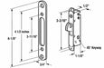 Replacement Sliding Glass / Patio Door Mortise Lock and Keeper Kit-Countryside Locks