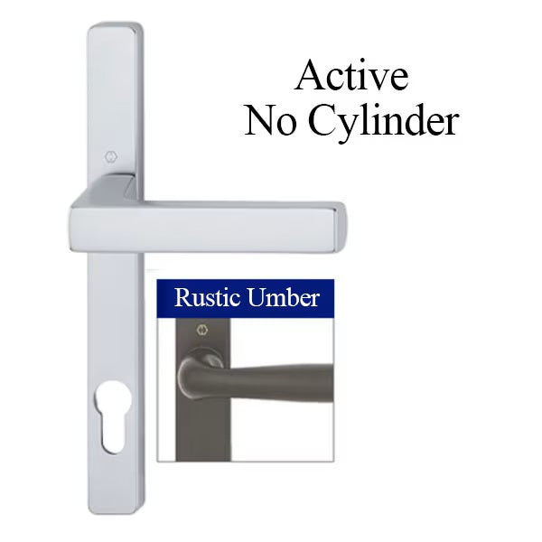 Hoppe Toulon Active Handle set, NO Cylinder - Rustic Umber ...