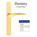 HOPPE Multipoint Dummy Handle Set with Rodos Lever Brushed Chrome-Countryside Locks
