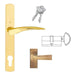 HOPPE Multipoint Handle Set with Rodos Lever Active Antique Brass-Countryside Locks