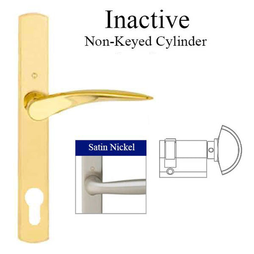 HOPPE Multipoint Handle Set with Rodos Lever Inactive Resista Satin Nickel-Countryside Locks