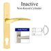 HOPPE Multipoint Handle Set with Rodos Lever Inactive Resista Satin Nickel-Countryside Locks