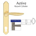HOPPE Multipoint Handle Set with Toronto Lever Active Oil Rubbed Brass-Countryside Locks