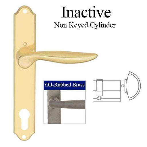 HOPPE Multipoint Handle Set with Toronto Lever Inactive Oil Rubbed Brass-Countryside Locks