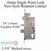 Hoppe Mortise Lock, 1" Deadbolt Throw, 45/92 Single Point Lock All Backsets-Countryside Locks
