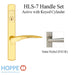 Hoppe HLS7 Handleset, Rodos, M1603/2167N, Keyed Active, Satin Nickel-Countryside Locks