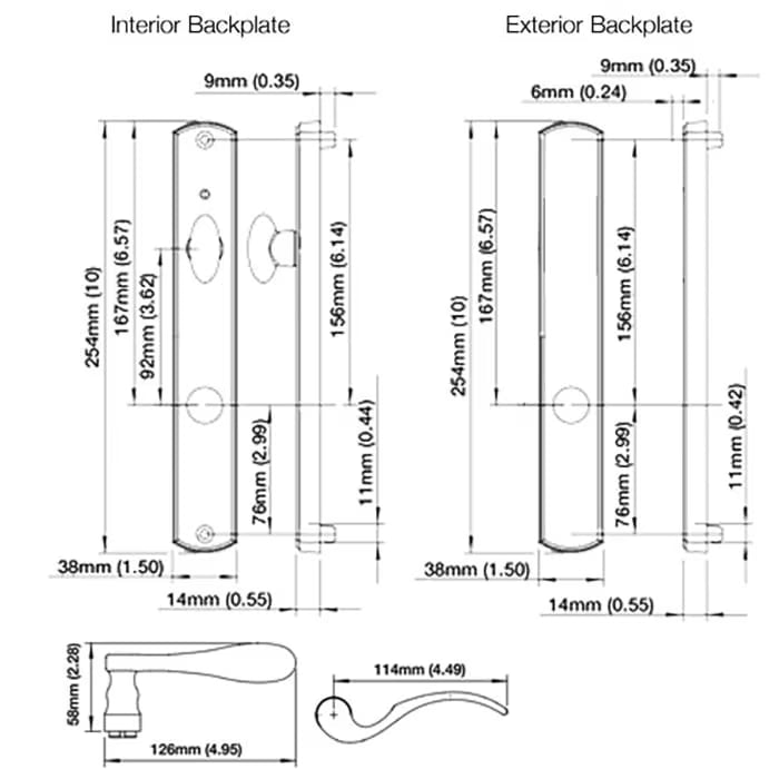 HOPPE HLS7 Handle Set with Munchen Lever Keyed Active Satin Nickel-Countryside Locks
