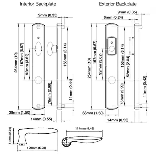 HOPPE HLS7 Handle Set with Toronto Lever Keyed Active Matte Black-Countryside Locks