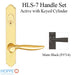 HOPPE HLS7 Handle Set with Toronto Lever Keyed Active Matte Black-Countryside Locks