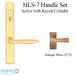 Hoppe HLS7 Handleset, Verona, M151/2167N, Keyed Active, Antique Brass-Countryside Locks