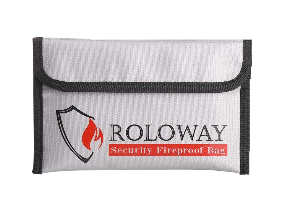Small Fireproof Bag (5 x 8 inches), Non-itchy Fireproof Money Bag for Cash, Valuables, Passport, Currency-Countryside Locks