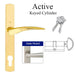 HOPPE Multipoint Handle Set with Rodos Lever Active Satin Nickel-Countryside Locks