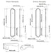 Hoppe HLS7 Handleset, Munchen, M112P/2172N, Dummy With Fixed Handles, Satin Nickel-Countryside Locks