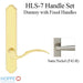 Hoppe HLS7 Handleset, Munchen, M112P/2172N, Dummy With Fixed Handles, Satin Nickel-Countryside Locks