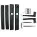 Dallas Contemporary Lever Handle, Fixed Dummy Pair, M1643 / 2161N Set - Matte Black-Countryside Locks