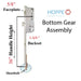 Hoppe Multipoint 1-3/4" Backset Manual Gear with Shootbolt. 1/2" Deadbolt 5/8 Faceplate-Countryside Locks