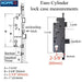 Hoppe Multipoint Lock Hoppe 2-3/8" Backset, Tongue at 24.41", 1" Deadbolt-Countryside Locks