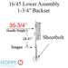 Hoppe Multipoint 16MM 45/92 Shootbolt With Tongue @ 24.41, 35-3/4" HH, 1" Deadbolt-Countryside Locks
