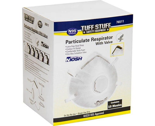 N95 Particulate Dust Masks Cone Respirator Masks With Valve (10 Pack)-Countryside Locks