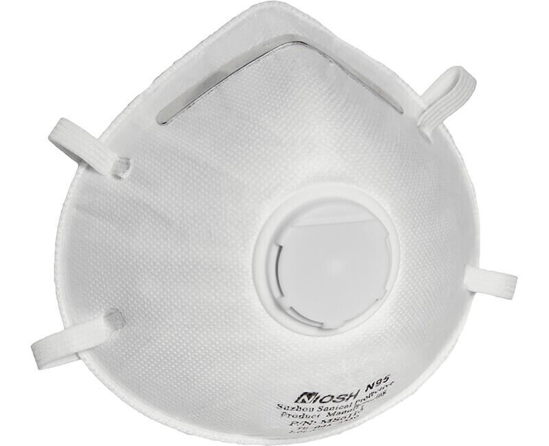 N95 Particulate Dust Masks Cone Respirator Masks With Valve (10 Pack ...
