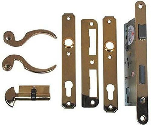 Atrium Door Lock Set Replacement For Atrium Doors Brass-Countryside Locks