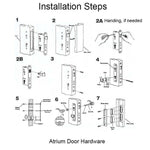 Atrium Door Mortise Lock Hardware - Exact Replacement For Atrium Door ...