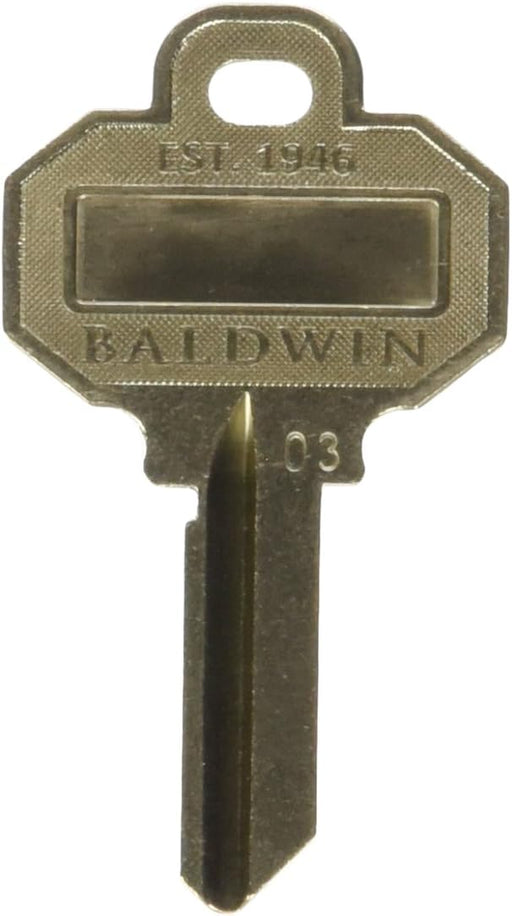 Baldwin SC1 Key - 5pin Standard Estate Blank Key - Gold-Countryside Locks