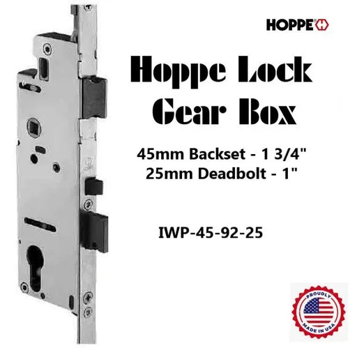 Hoppe Lock Gearbox 1-3/4" Backset- 45-92-25 Repairs sagging or drooping door handles on Doors with Hoppe HLS-9000 series locks.-Countryside Locks