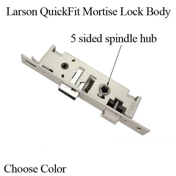 Larson QuickFit 5 Sided Spindle Mortise Lock Body NO Trim-Countryside Locks
