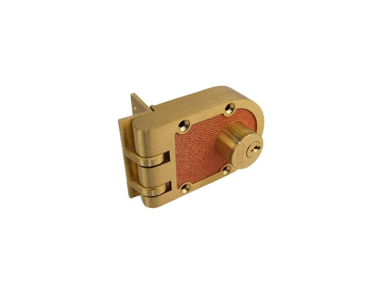 Segal 688 Solid Bronze Jimmy Proof Deadlock Double Cylinder Lock Set ...