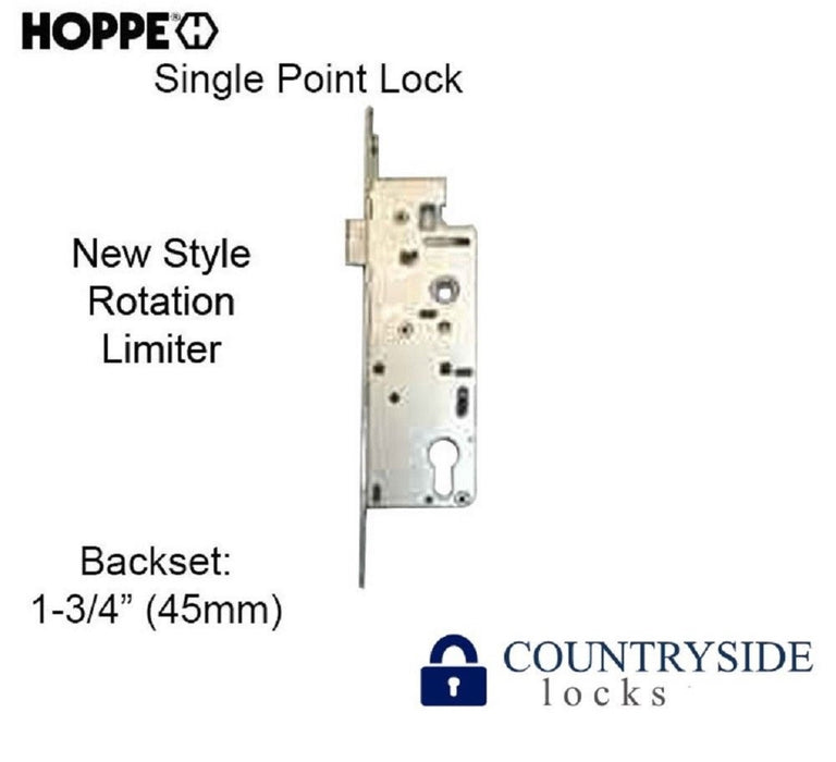 Hoppe Mortise Lock, 1" Deadbolt Throw, 45/92 Single Point Lock All Backsets-Countryside Locks