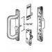 CS Lock White Sliding Door Handle and Lock Set-Countryside Locks