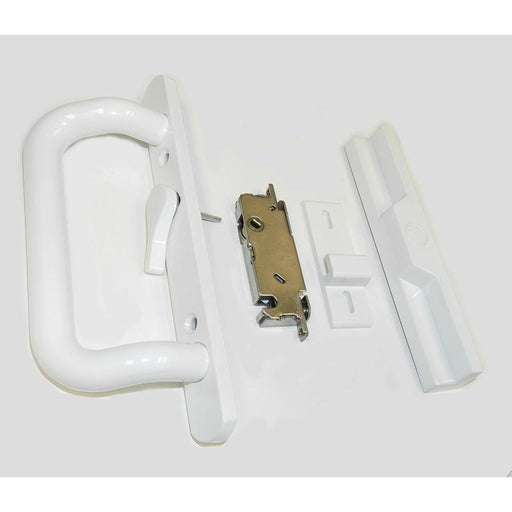 CS Lock White Sliding Door Handle and Lock Set-Countryside Locks