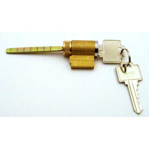 CS Lock Cylinder Lock, 1-3/4 in. Tailpiece, Brass Housing, 2 Keys For Patio Door Locks-Countryside Locks