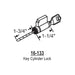 CS Lock Cylinder Lock, 1-3/4 in. Tailpiece, Brass Housing, 2 Keys For Patio Door Locks-Countryside Locks