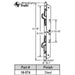 2-Point Double Hook Sliding Door Lock, Center Drive, No Faceplate-Countryside Locks