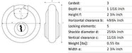 ABUS 28/70 Discus Padlock, Keyed Alike Code 0028-Countryside Locks