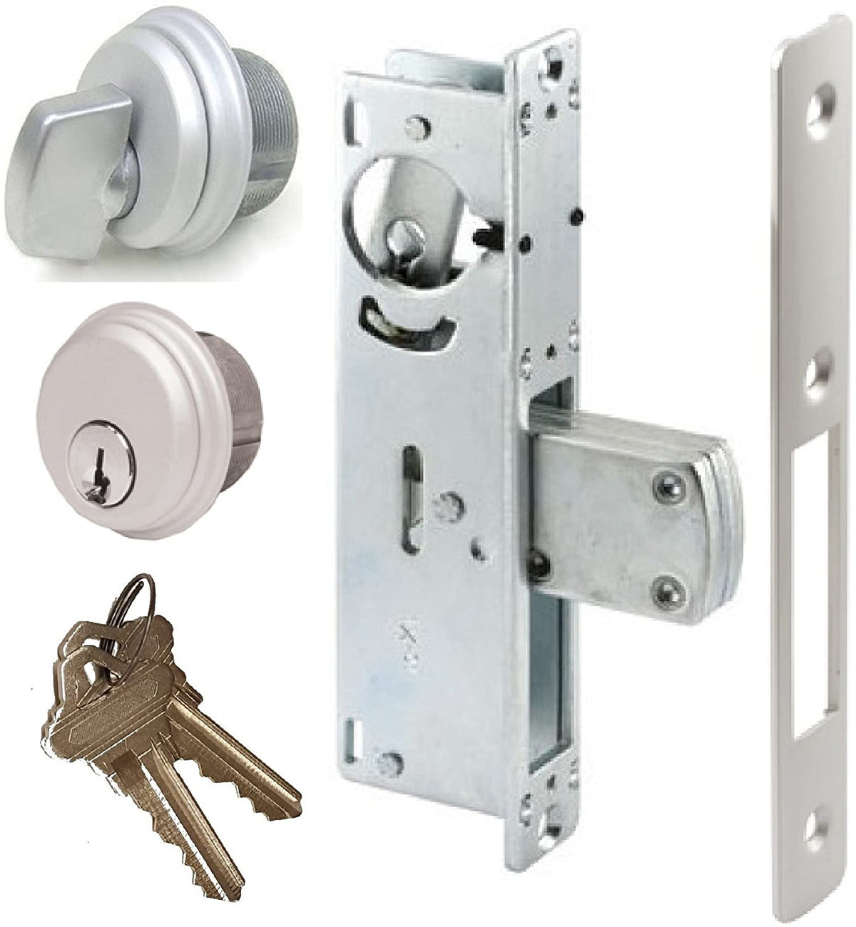 Cs Lock And Key CS Lock Storefront Door Mortise Lock Swing Deadbolt & Cylinder Combo ...