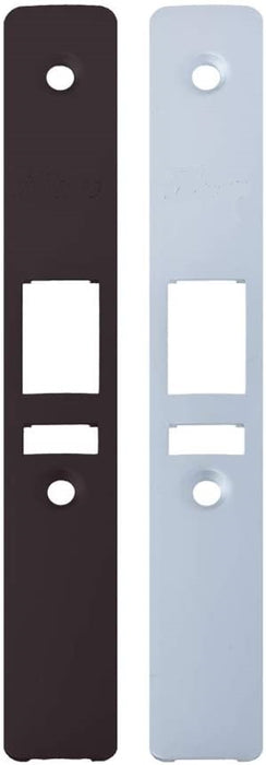 Hookbolt Lock 1-1/8” Backset, 2 Mortise Cylinders 1” Keyed-Alike Compatible with Schlage C Keyway (Dark Bronze), 2 Faceplates (Aluminum/Dark Bronze)-Countryside Locks